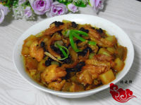 美味的腐乳豆豉蒸鸡