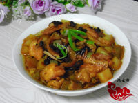 美味的腐乳豆豉蒸鸡