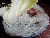 粉丝腊肠白菜煲做法图解1)