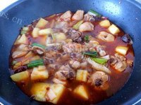 美味的大盘鸡做法图解3)