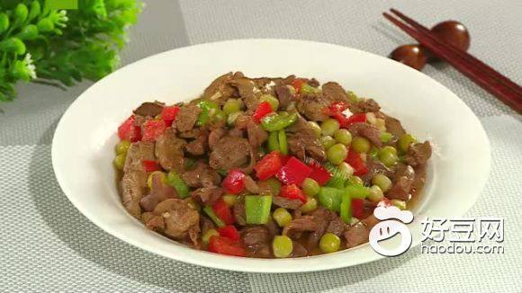 豌豆炒鸡杂