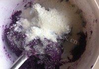 中式主食紫薯芝麻饼做法图解4)