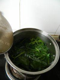 家常菜菠菜拌粉丝做法图解6)