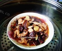 家常菜香菇蒸滑鸡做法图解6)