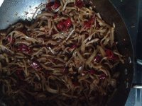 家常菜肉丝炒咸菜