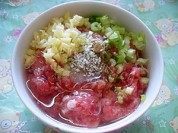 家常菜青椒塞肉做法图解2)