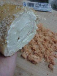 自己做的肉松面包卷