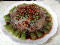 家常菜蒜蓉蒸丝瓜