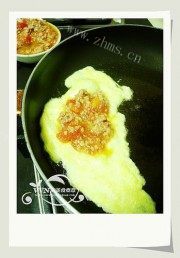 最爱吃的番茄鸡蛋夹肉饼做法图解2)