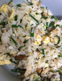美味的香菇炒饭