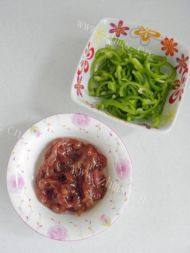 青椒肉丝炒面做法图解1)