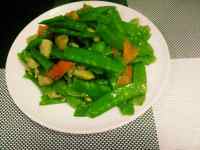 家常菜肉炒荷兰豆