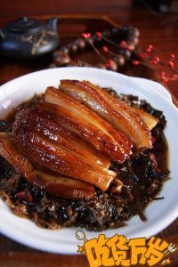 唇齿留香的梅菜扣肉做法图解6)