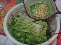 家常菜炒芥菜做法图解3)