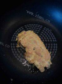 味道不错的鸡蛋虾仁饼做法图解4)