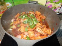 可口的干锅鱼腩豆腐做法图解11)