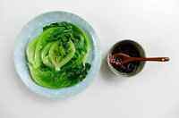好吃的蒜蓉油淋生菜做法图解6)