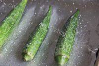 懒人菜-盐烤黄秋葵的做法图解五