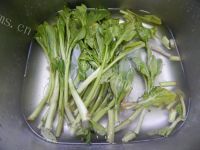 美味的蒜泥菜心做法图解1)