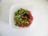 美味香辣豆腐盒做法图解5)