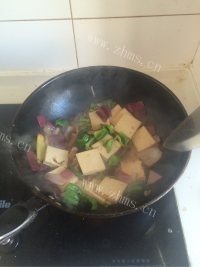 色香味浓的炒千叶豆腐做法图解7)
