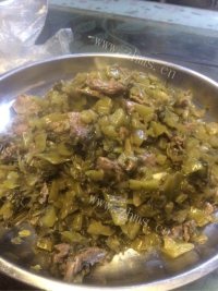 美味的酸菜牛肉做法图解7)