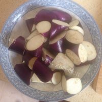 家常菜酱爆茄子做法图解1)