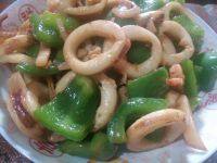 家常菜鱿鱼炒青椒