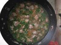 DIY牛肉丸子汤做法图解4)