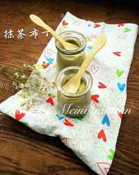 自制抹茶布丁