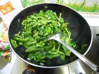 家常菜清炒油菜心做法图解5)