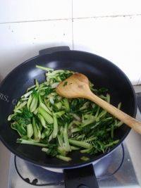 蒜蓉小油菜自制做法图解4)