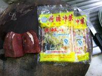 冲菜蒸牛肉做法图解1)