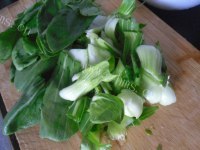 家常菜木耳炒油菜做法图解4)