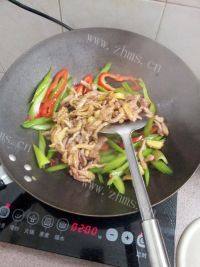 家常菜西芹炒肉丝做法图解12)