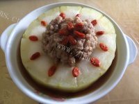 美味的冬瓜蒸肉糜做法图解4)