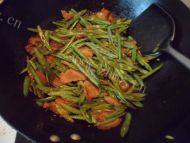家常菜肉片四季豆