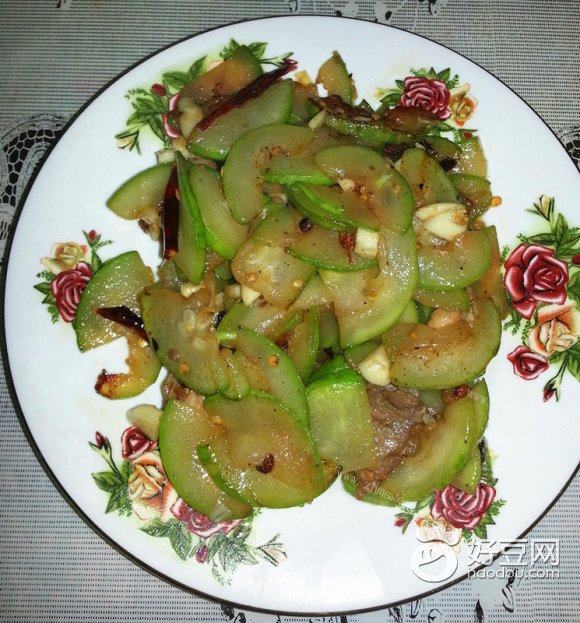 肉片炒瓠瓜