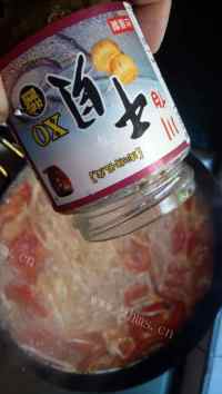 鲜美家常干贝酱西红柿鸡蛋面做法图解8)