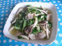 青菜炒蘑菇