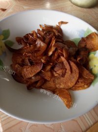 美味的烤土豆片