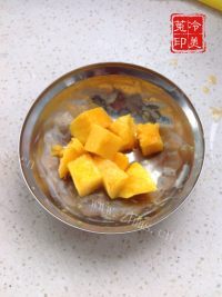 自制芒果冻芝士做法图解4)