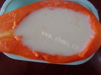 自制木瓜奶冻做法图解8)