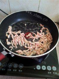 爱上芹菜炒肉丝做法图解6)