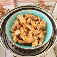 美味的小酥肉蒸碗做法图解14)