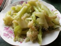香气浓郁的清炒花菜做法图解7)