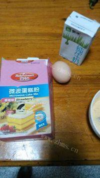 很有食欲的微波蛋糕做法图解1)