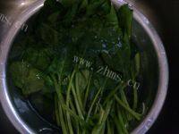 简易的菠菜炒粉丝做法图解2)