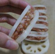 DIY美食炸藕夹做法图解5)