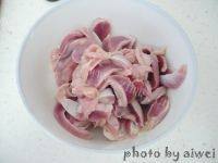 家常菜酸豆角炒鸡胗做法图解3)